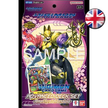photo Starter Deck – ST22 Amethyst Mandala – Digimon Card Game – EN