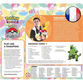 Pokémon TCG: Deck der Weltmeisterschaften 2024 – Ironthorn-ex – Pokémon – FR