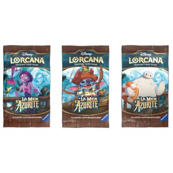 Disney Lorcana – Box mit 24 Boosterpackungen – Kapitel 6 – Das Azuritmeer (1. Druck) – FR