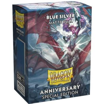 Dragon Shield – Standardhüllen – Dual Anniversary Blue Silver (100)