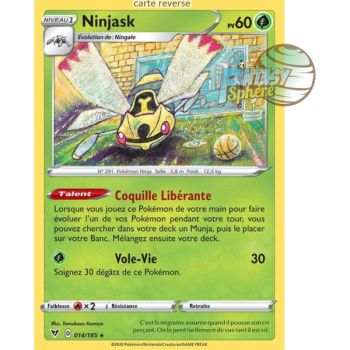 Item Ninjask – Rückseite 14/185 – Schwert und Schild 4 Strahlungsspannung