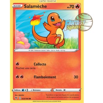 Item Charmander – Rückseite 23/185 – Schwert und Schild 4 Strahlungsspannung