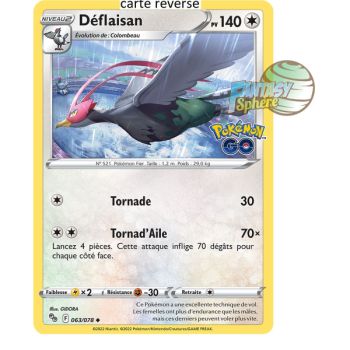 Item Déflaisan – Rückseite 63/78 – Schwert und Schild 10.5 Pokemon GO
