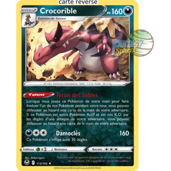Item Crocorible – Rückseite 113/195 – Schwert und Schild 12 Silver Storm