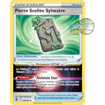 Item Sylvan Sealed Stone - Holo Rare 156/195 - Schwert und Schild 12 Silver Storm