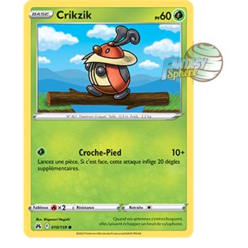 Item Crikzik – Rückseite 10/159 – Schwert und Schild 12,5 Zenith Supreme