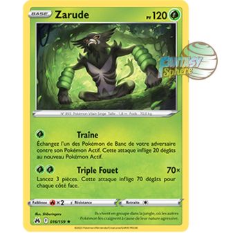 Item Zarude – Rückseite 16/159 – Schwert und Schild 12,5 Zenith Supreme
