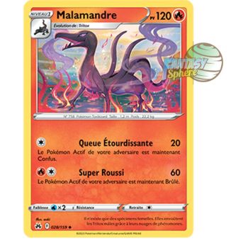 Item Malamandre – Rückseite 28/159 – Schwert und Schild 12,5 Zenith Supreme