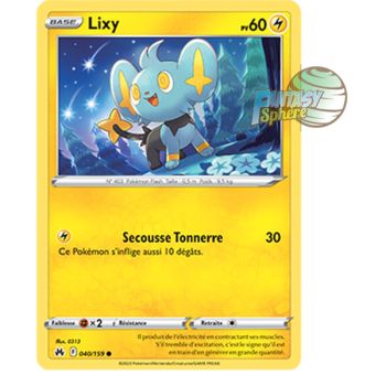 Item Lixy – Rückseite 40/159 – Schwert und Schild 12,5 Zenith Supreme