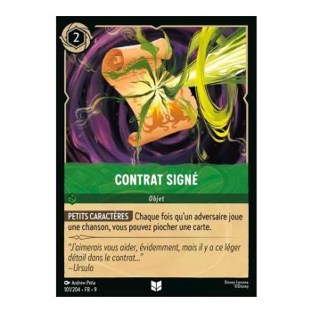 Item Vertrag unterzeichnet – 101/204 – FAB – Fabelhaft – Brillant – Premium – Französisch