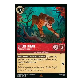 Item Shere Khan, der bedrohliche Jäger – 104/204 – FAB – Fabelhaft – Selten – Französisch