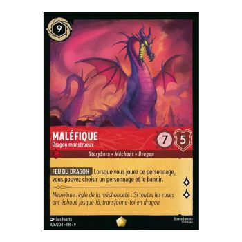 Item Maleficent, Monstrous Dragon – 108/204 – FAB – Fabelhaft – Legendär – Französisch
