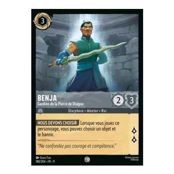 Item Benja, Hüter des Drachensteins – 180/204 – FAB – Fabelhaft – Brillant – Premium – Französisch