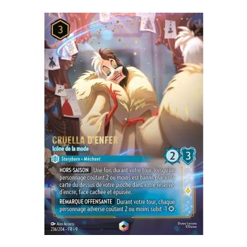 Item Cruella De Vil, Modeikone – 236/204 – Fabelhaft – Fabelhaft – Verzaubert – Französisch