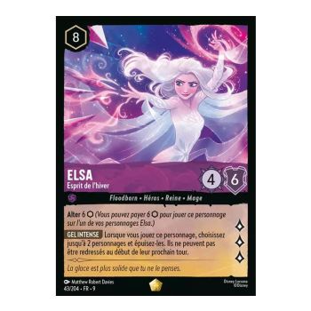 Item Elsa, Geist des Winters – 43/204 – FAB – Fabelhaft – Brillant – Premium – Französisch