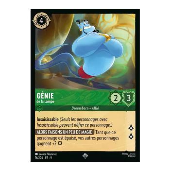 Item Genie der Lampe – 76/204 – FAB – Fabelhaft – Super selten – Französisch