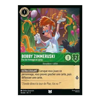 Item Bobby Zimmeruski, Fan von Sprühkäse – 78/204 – Fabelhaft – Fabelhaft – Ungewöhnlich – Französisch