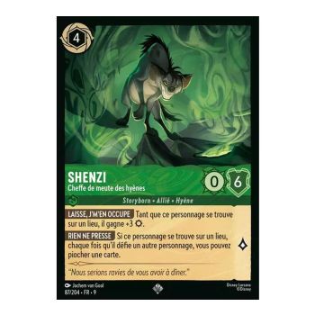 Item Shenzi, Anführerin des Hyänenrudels – 87/204 – FAB – Fabelhaft – Super selten – Französisch