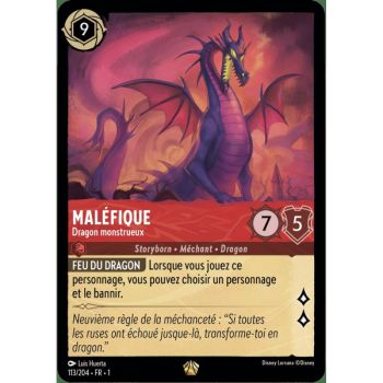 Item Maleficent, Monstrous Dragon – 113/204 – FC – Erstes Kapitel – Brillant – Premium – Französisch