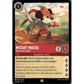 Item Mickey Mouse, Brave Little Tailor – 115/204 – FC – Erstes Kapitel – Legendär – Französisch