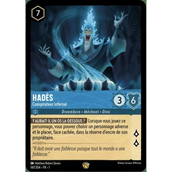 Item Hades, Infernal Conspirator – 147/204 – FC – Erstes Kapitel – Brillant – Premium – Französisch