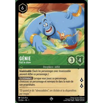 Item Genie, mach eine Show – 75/204 – FC – Erstes Kapitel – Super Rare – Französisch