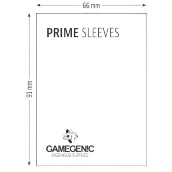 Gamegenic - 100 Prime Sleeves Blau - 66x91 Standard (100)