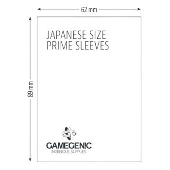 Gamegenic – Japanische Größe – 60 Prime-Hüllen, transparent – 62 x 89, klein (60)