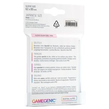 copy of Gamegenic : 50 Prime Sleeves 66x91 Standard