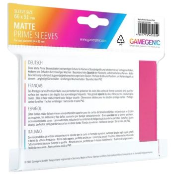 Gamegenic - Matte Prime Standard-Hüllen - Rosa - 66x91 (100)