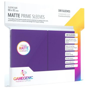 Gamegenic - Matte Prime Standard-Hüllen - Lila - 66x91 (100)