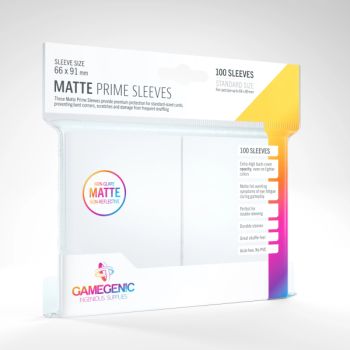 Gamegenic – Matte Prime Standard-Hüllen – Limettengrün – 66 x 91 (100)