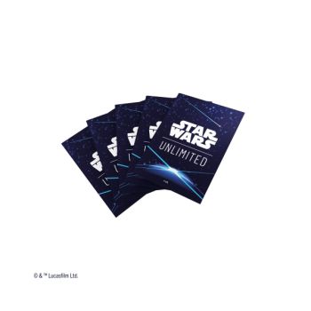 Gamegenic – Kartenhüllen – Standard – Doppelhüllen-Paket – Star Wars: Unlimited – Space Blue – FR