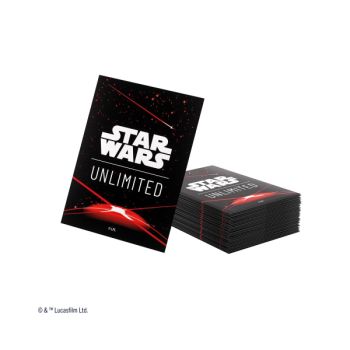 Gamegenic – Kartenhüllen – Standard – Doppelhüllen-Paket – Star Wars: Unlimited – Space Red – FR