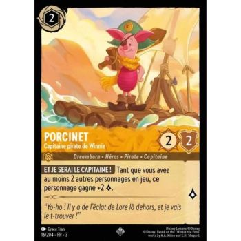 Item Ferkel, Winnies Piratenkapitän – 16/204 – ITI – Les Terres d'Encres – Super Rare – Französisch