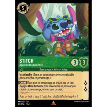 Item Stitch, Undercover Agent – 89/204 – ITI – Les Terres d'Encres – Brillante – Premium – Französisch