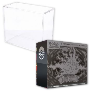 Losnummer – 1 ETB Mega Evolution: Darkest Hour [ME05] + 1 ETB Phoenix Shield Plexiglas-Vitrine