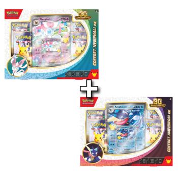 2er-Pack-Boxen – 8 Booster – Greninja ex + Sylveon ex Kollektion – 30. Jubiläum [ME05.5][30C] – Pokémon – FR