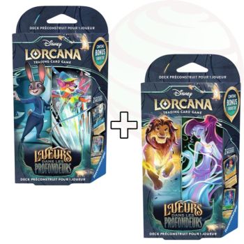 photo Set mit 2 Starterdecks – Kapitel 10: Lichter aus der Tiefe – Disney Lorcana – Set 10 – FR