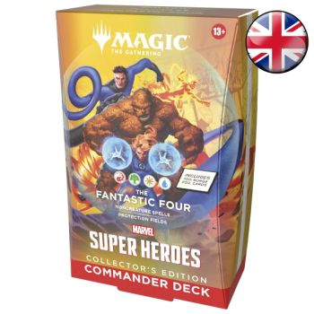 Konvolut von 4 Commander-Decks (Collector's Edition) – Marvel Super Heroes – Magic: The Gathering – FR