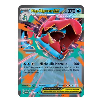 Mega-Feraligatr EX – Doppelt selten 43/217 – ME02.5 – Pokémon – Mega-Entwicklung Transzendente Helden