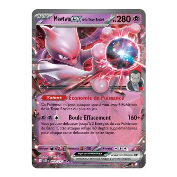 Mewtu EX von Team Rocket - Doppelt selten 79/217 - ME02.5 - Pokémon - Mega-Entwicklung Transzendente Helden