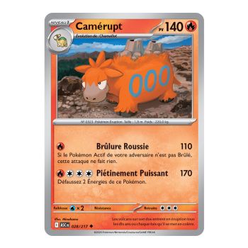Camerupt – Ungewöhnlich 28/217 – ME02.5 – Pokémon – Mega-Entwicklung Transzendente Helden