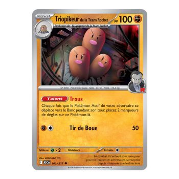 Team Rocket Dugtrio – Ungewöhnlich 101/217 – ME02.5 – Pokémon – Mega-Entwicklung Transzendente Helden