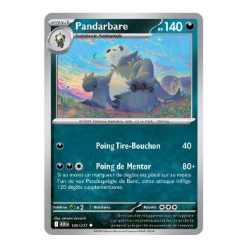 Pandarbare - Reverse 140/217 - ME02.5 - Pokémon - Mega Evolution Transcendent Heroes