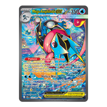 Mega-Greninja-ex – Seltene Spezialillustration 116/86 – ME04 – Pokémon – Mega-Entwicklung Chaos Rising