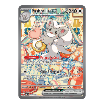 Pashmilla-ex – Seltene Spezialillustration 119/86 – ME04 – Pokémon – Mega-Entwicklung Chaos Rising