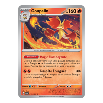 Delphox - Reverse Holo 13/86 - ME04 - Pokémon - Mega Evolution Chaos Rising