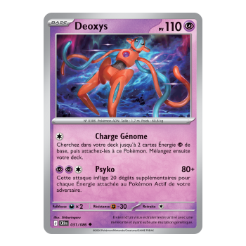 Deoxys - Reverse 31/86 - ME04 - Pokémon - Mega Evolution Chaos Rising