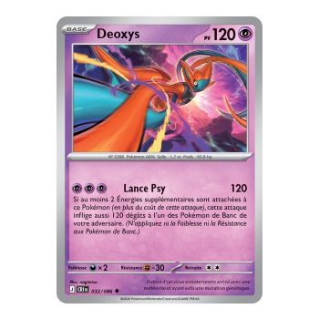 Deoxys - Reverse 32/86 - ME04 - Pokémon - Mega Evolution Chaos Rising